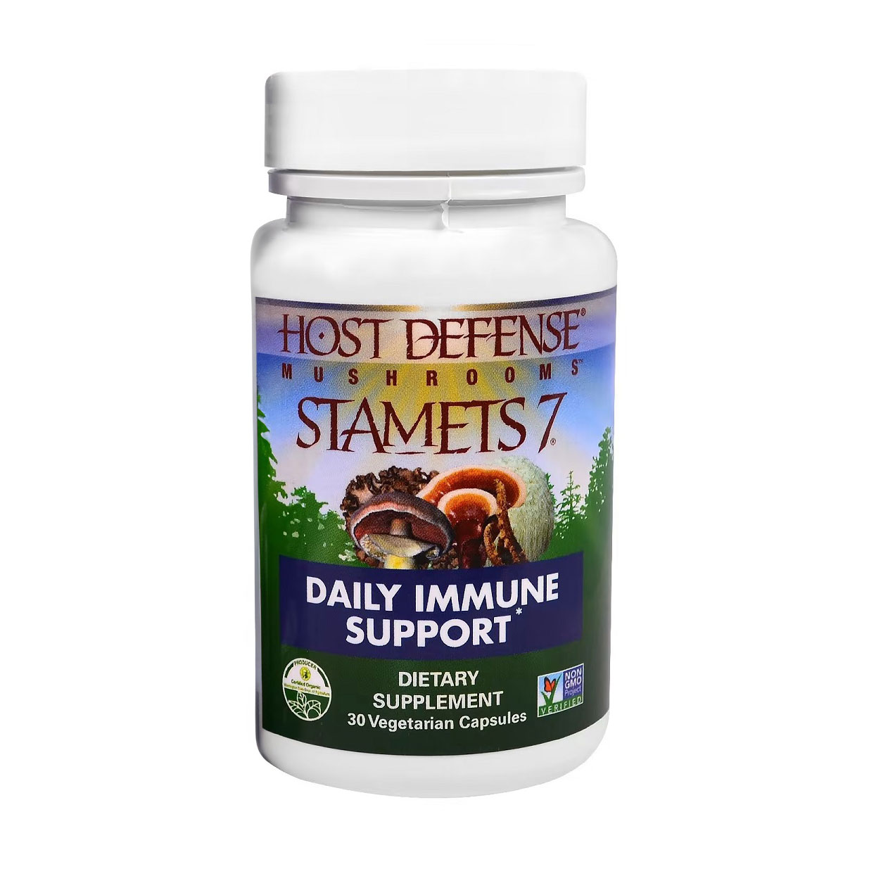 Комплекс із 7 грибів Fungi Perfecti Stamets 7 Daily Immune Support Щоденна підтримка імунітету, 30 капсул